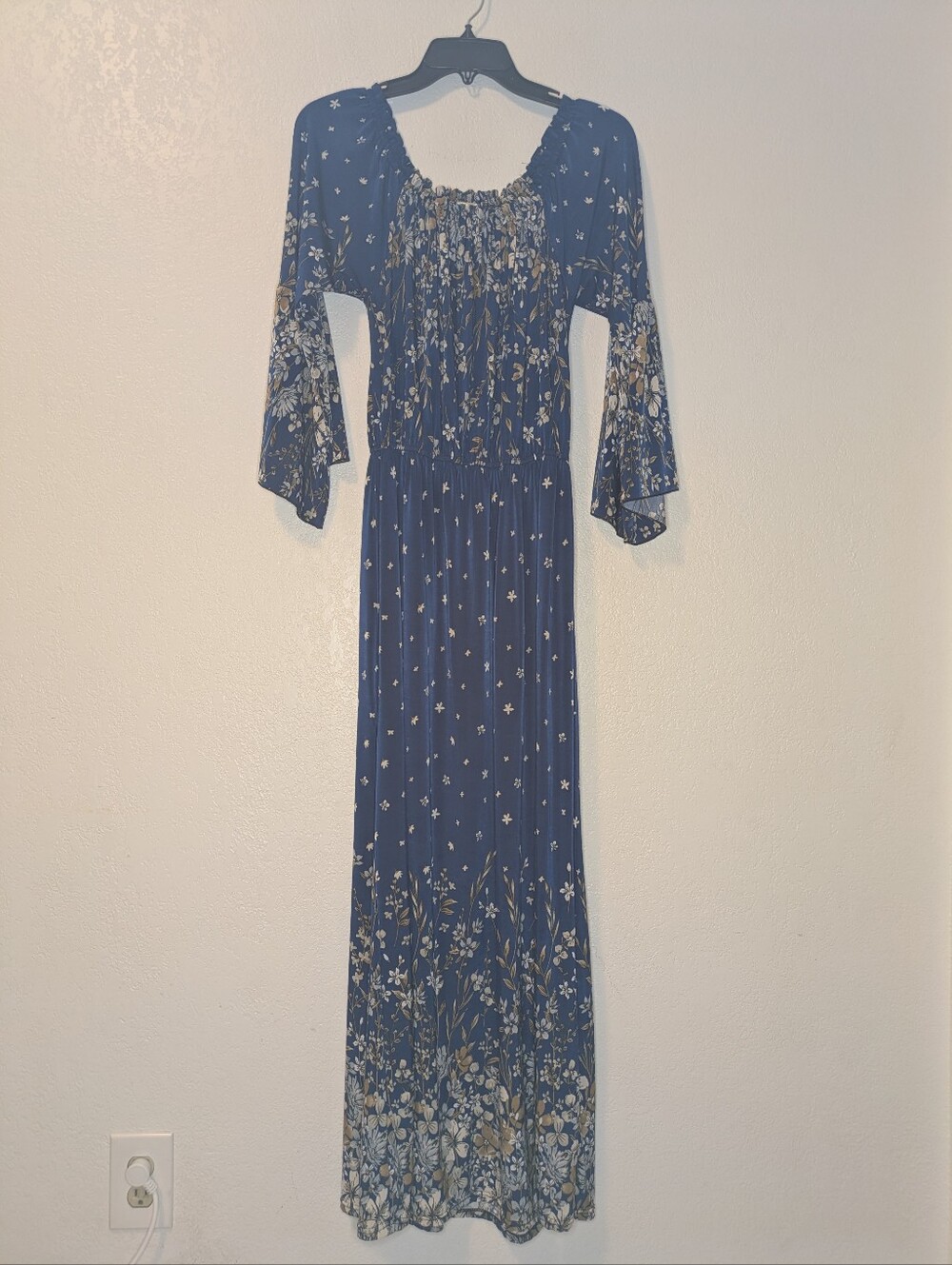 Seven Islands Boho Floral Smocked Maxi Dress - Size L